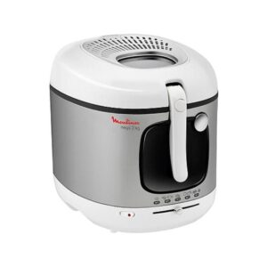 Moulinex AM4800 Mega 2kg Freidora de Capacidad Familiar 2100W 3.3 Litros Blanco