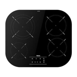 Placa vitrocerámica - TEKA 112540010, 4 zonas, 590 mm, Negro