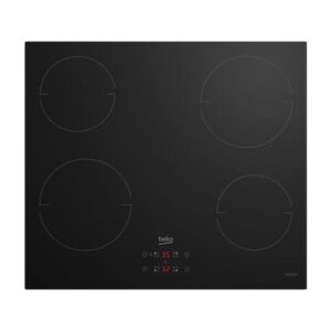 Placa de inducción - BEKO HII64401MT, 4 Fuegos zonas, 60 cm, Negro