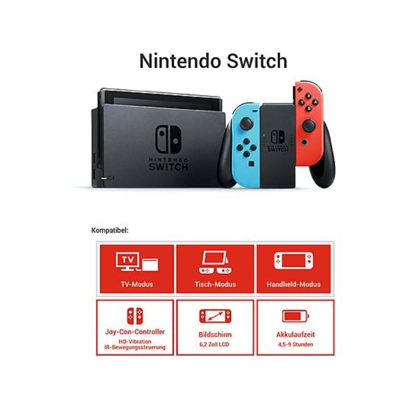 Nintendo Switch Consola Híbrida 6.2 Pulgadas 32 GB Joy-Con Gris – Image 2