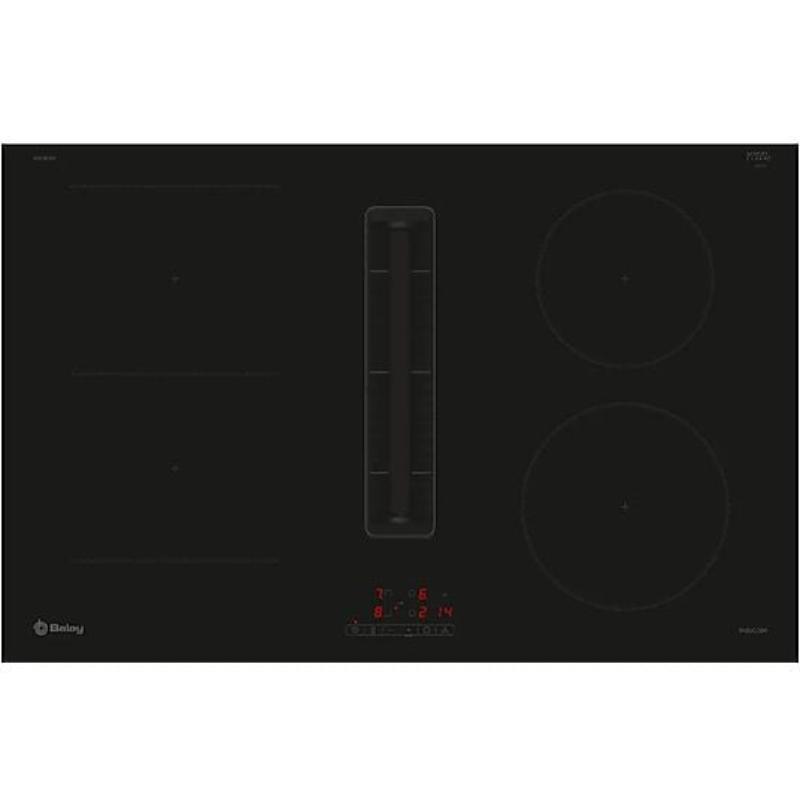 Placa de inducción - Balay 3EBC983ER, 4 zonas, 802 mm, Negro