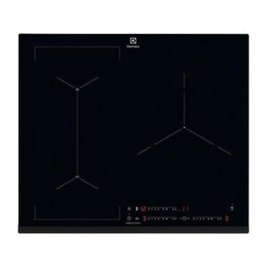 Placa de inducción - ELECTROLUX LIS62341, 3 zonas, 590 mm, Negro