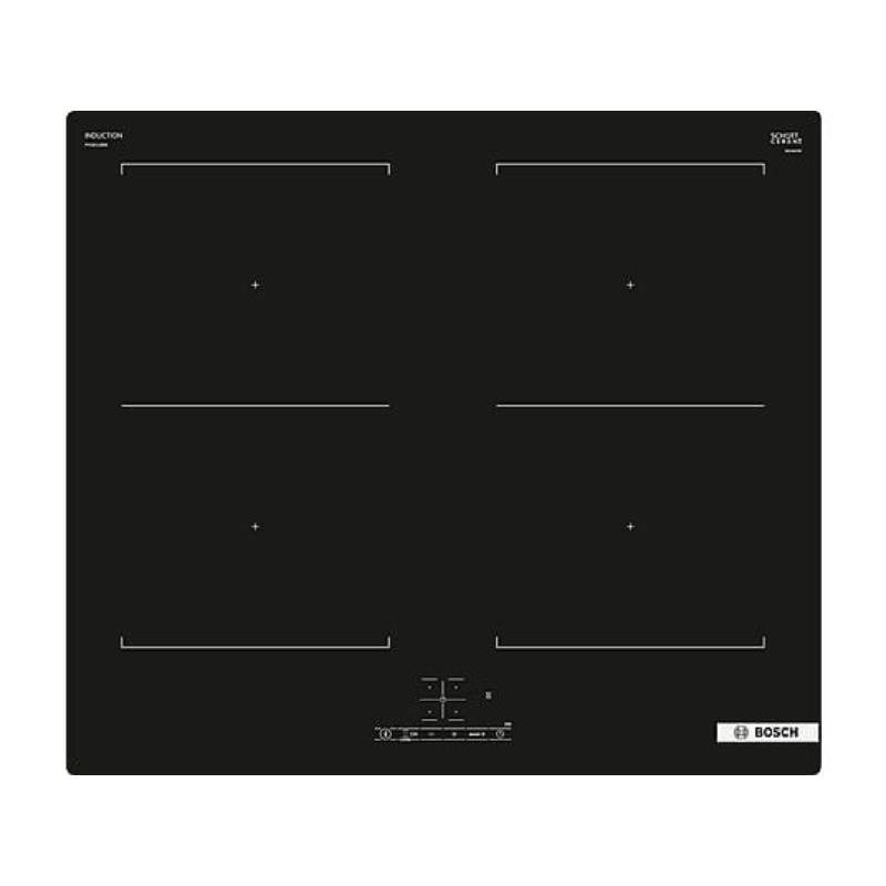Placa de inducción - BOSCH PVQ611BB6E, 4.0000 zonas, 592 mm, Negro