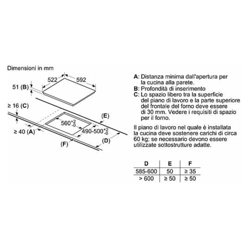 Placa de inducción - BOSCH PVQ611BB6E, 4.0000 zonas, 592 mm, Negro – Image 10