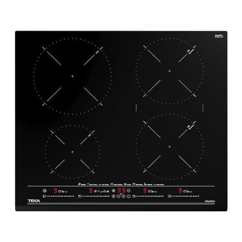 Placa de vitrocerámica - TEKA IZC 64630 MST, 4 + Synchro zonas, 600 mm, Negro