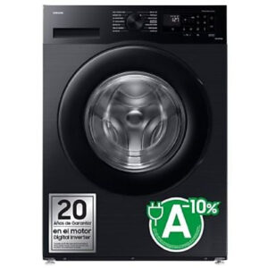 Lavadora carga frontal Samsung WW90CGC04DABEC, 9 kg, 1400 rpm, Clase A, Negro