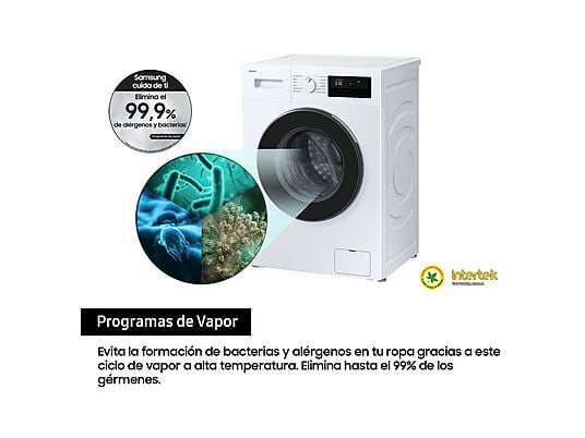 Lavadora carga frontal Samsung WW80FG3M05AWEC, 8 kg, 1400 rpm, Motor Digital Inverter, Clase A, Blanco – Image 6