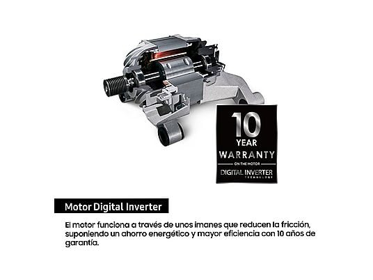 Lavadora carga frontal Samsung WW80FG3M05AWEC, 8 kg, 1400 rpm, Motor Digital Inverter, Clase A, Blanco – Image 7