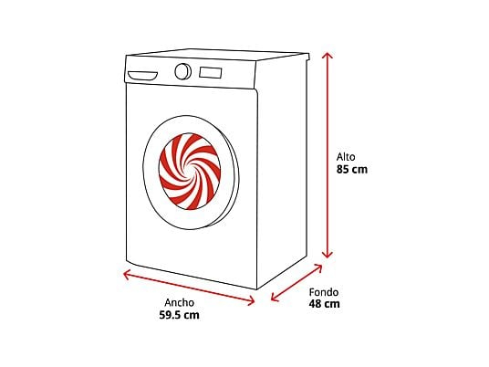 Lavadora carga frontal Samsung WW80FG3M05AWEC, 8 kg, 1400 rpm, Motor Digital Inverter, Clase A, Blanco – Image 8