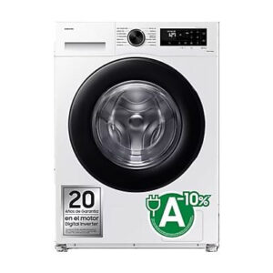 Lavadora carga frontal Samsung WW90CGC04DAEEC, 9 kg, 1400 rpm, Clase A, Blanco