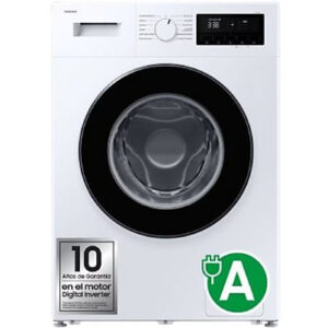 Lavadora carga frontal Samsung WW80FG3M05AWEC, 8 kg, 1400 rpm, Motor Digital Inverter, Clase A, Blanco