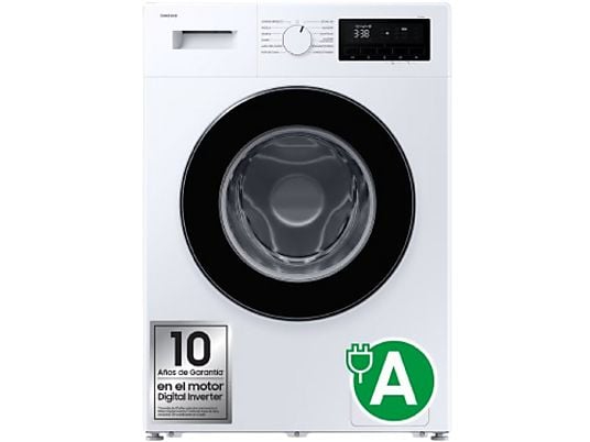 Lavadora carga frontal Samsung WW80FG3M05AWEC, 8 kg, 1400 rpm, Motor Digital Inverter, Clase A, Blanco
