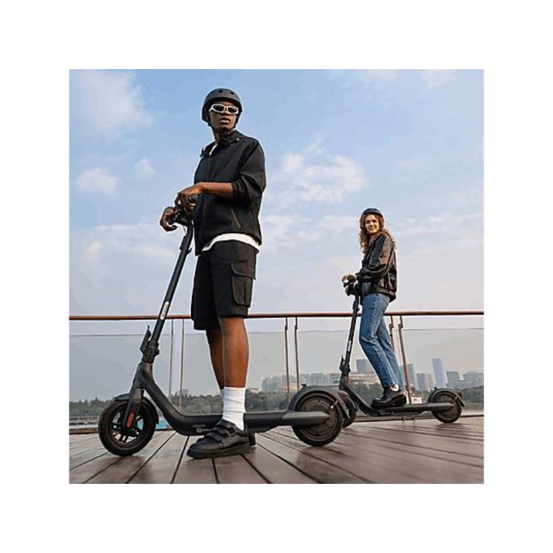 Patinete eléctrico - Segway E2 Pro E, Potencia máx. 750W, Potencia nominal 350W, Hasta 100 kg, Velocidad máx. 25 km/h, Negro – Image 4